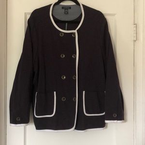 NWOT Lands’ End Navy Double-Breasted Blazer